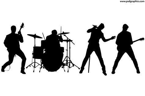 Rock Band Silhouette Musical ensemble - band png download - 5000*3333 gambar png