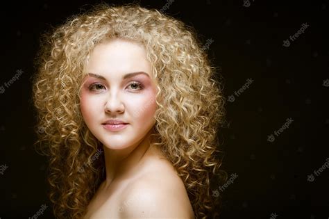 Premium Photo Blonde With Curly Hair