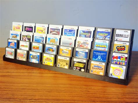 3ds and ds cartridge display tower store and display your nintendo ds 3ds game collection etsy