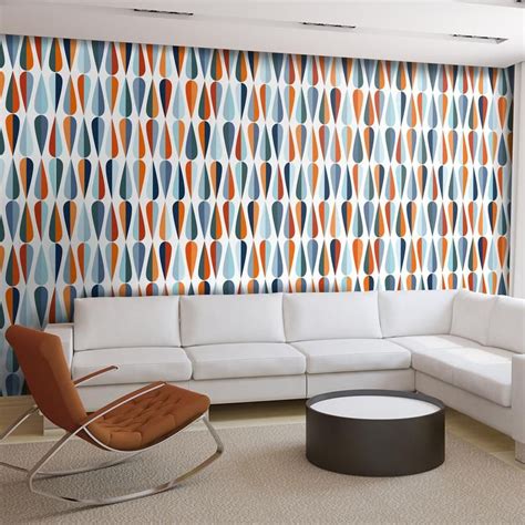 Mid Century Modern Removable Wallpaper Inspiration From You