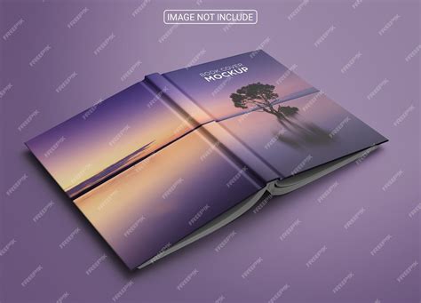 Premium Psd Book Cover On Blue Background Mockup