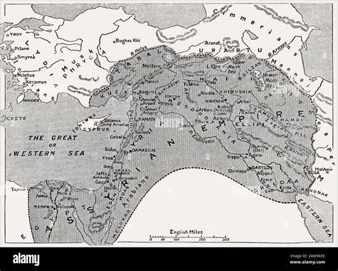 Map Of The Assyrian Empire Bc Until Bc Stock Photo Alamy