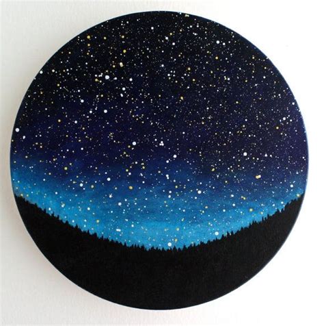 Night Sky Circle Painting Circle Painting Galaxy Art Galaxy Painting
