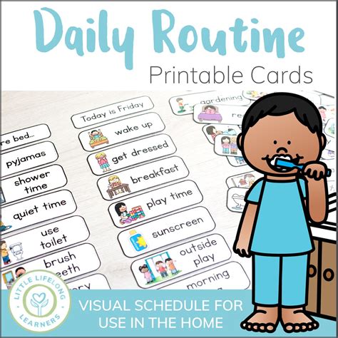 Printable Visual Daily Routine Preschool Free Printab