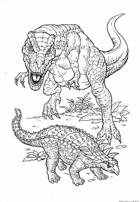 coloriage dinosaure—coloriage a imprimer | Dinosaur drawing, Dinosaur