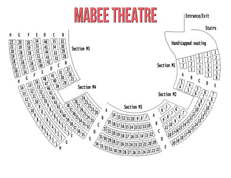 Theatre Seating Map Theatre Arts Baylor University