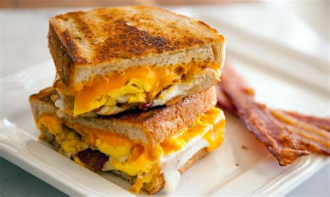 Bacon And Egg Grilled Cheese Sandwich Recipe Food Channel