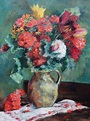 Nadia Benois - Still Life of Flowers in a Jug - Richard Taylor Fine Art