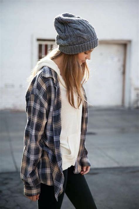 Flannel Over Hoodie Hipster Fashion Fashion Fall Outfits