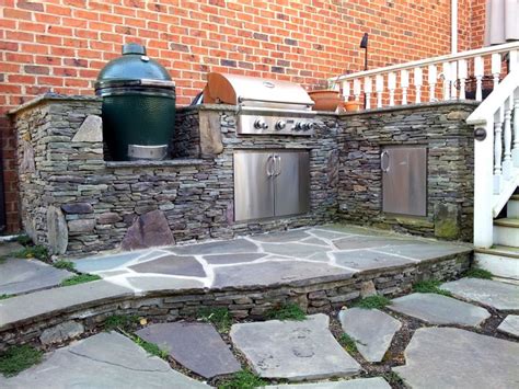 Natural Stone Outdoor Kitchen Charlotte Pavers And Stonecharlotte Nc