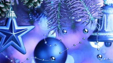 Cool Blue Christmas Ornaments Hd Wallpaper Wallpaperfx