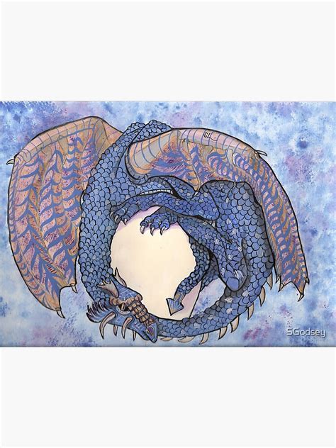 Dragon Protecting An Egg Art Print By Sgodsey Redbubble