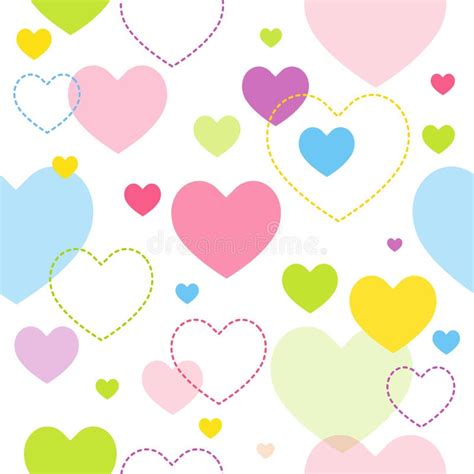 Colorful Heart Pattern Stock Vector Illustration Of Background 5110099