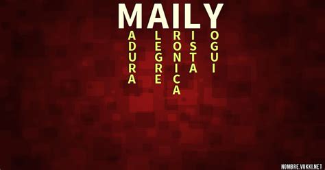 Qué Significa Maily