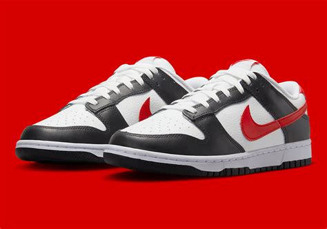 Nike Dunk Low Black White Red Fb3354 001