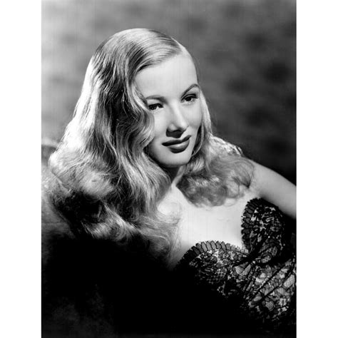Veronica Lake Portrait Featuring Her Famous Peek A Boo Hairstyle Early