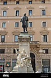 Statue of Marco Minghetti in Piazza San Pantaleo, Rome, Italy Stock ...