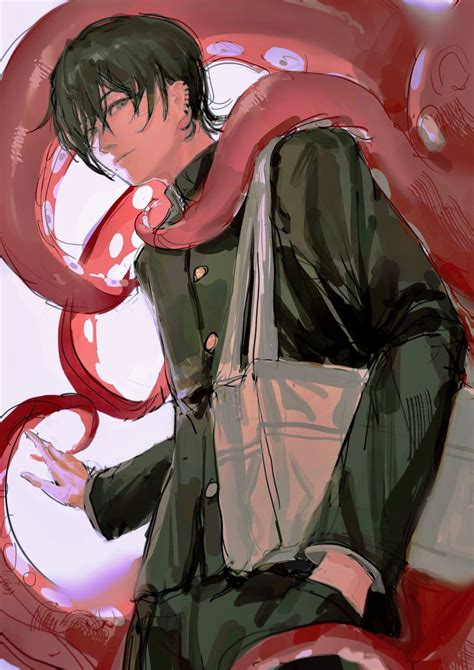 Yoshida Hirofumi And Octopus Devil Chainsaw Man Drawn By 900p Danbooru