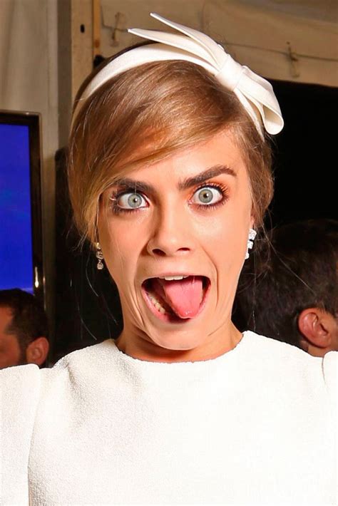 Of The Moment Cara Delevingnes Funny Faces Galore