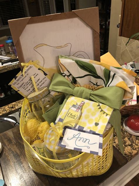 LEMONADE GIFT BASKET | Cards handmade, Gift baskets, Basket