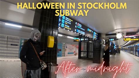 Halloween In Stockholm Sweden On Way Home At Midnight I Capture This