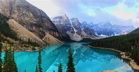 Moraine Lake At Sunrise Banff Canada Oc 5723x2957 Parque