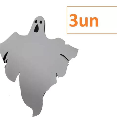 Kit 3un Decoração De Halloween Fantasma Branco Em Eva Mercadolivre
