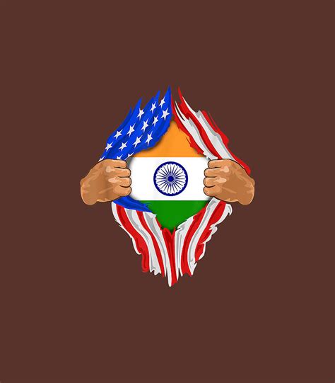 Indian Blood Inside Me India Flag Digital Art By Carlyf Micha Fine