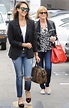 Jessica Alba and her mom Catherine Jensen coordinate in jean jackets ...