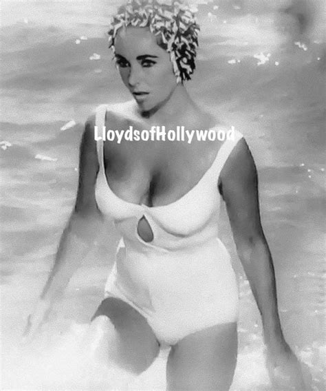 Elizabeth Taylor Suddenly Last Summer Cleavage In White Etsy