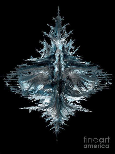 Fractal Ice Drawing By Nicholas Burningham Fine Art America