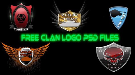 Free Photoshop Clan Logo Giveaway By Xtreme Aerox Youtube