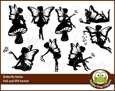 Butterfly fairies HFC 075 butterfly fairie fairie Svg | Etsy | Fairy