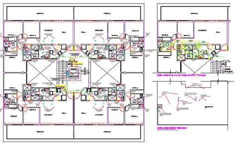 Multi Flooring Hotel Sanitary Installation Layout Plan Dwg File Cadbull