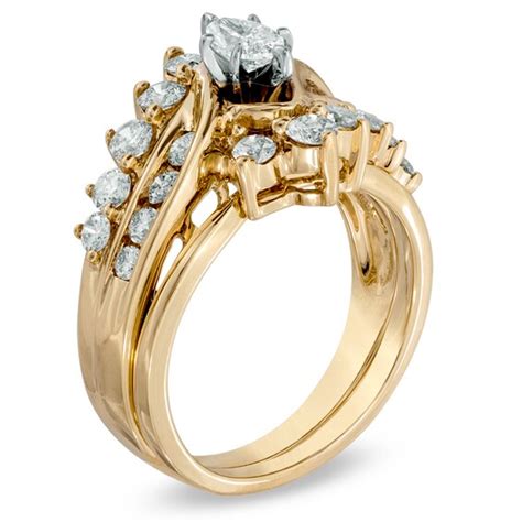 1 12 Ct Tw Marquise Diamond Bridal Set In 14k Gold Zales