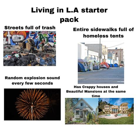 Living in L.A starter pack | /r/starterpacks | Starter Packs | Know