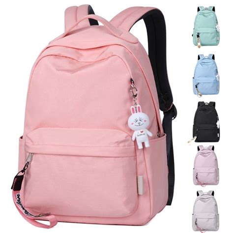 Basic Sporty Candy Color Teens Travel School Girls Backpack Book Bag