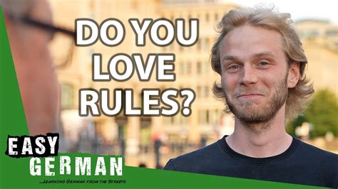 Why Germans Love Rules Easy German Youtube