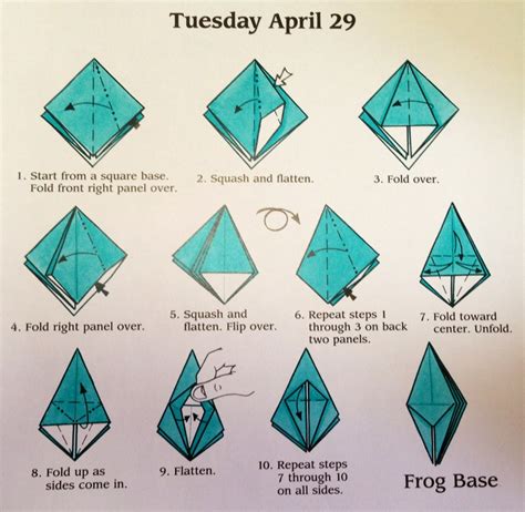 Origami Frog Base Diagram Origami Frog Origami Instructions Origami