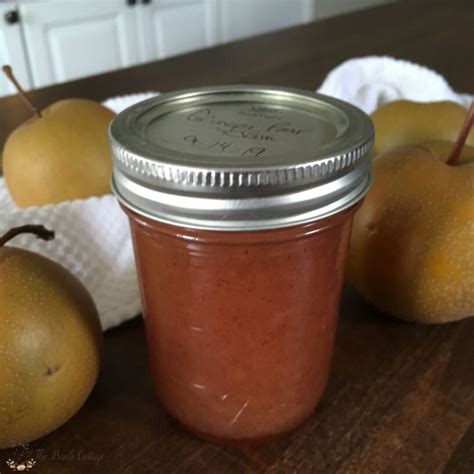 Easy Pear Jam With Ginger By The Birch Cottage The Birch Cottage