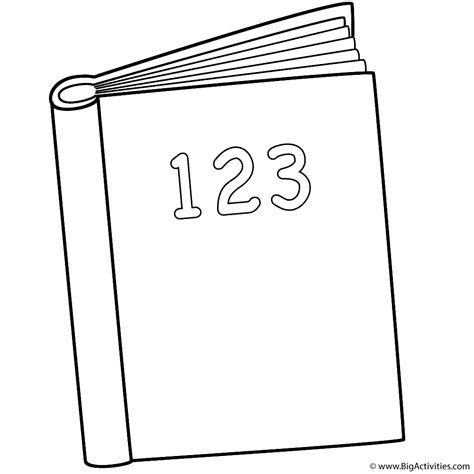 123 Book Coloring Page Back To School Coloringbookpages
