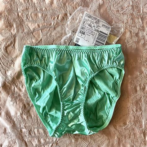 victoria s secret vintage 90s y2k green miracle satin bikini panties sz m nip ebay