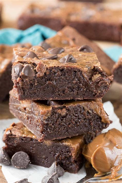 Fudgy Caramel Brownies - Crazy for Crust