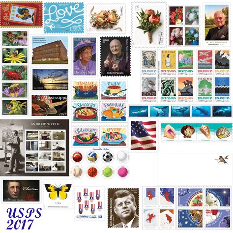 Usps 2017 Stamp Previews In 2021 Usps Stamps Photo Wall Photo