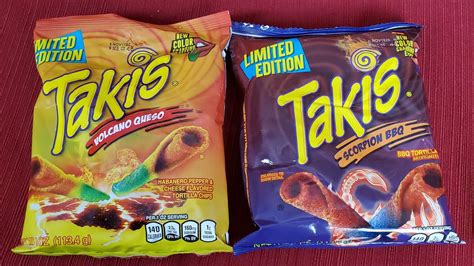 Takis Volcano Queso And Scorpion Bbq Change Color In Your Mouth Youtube