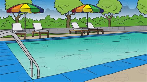 Cartoon Hotel Swimming Pool Clip Art Library