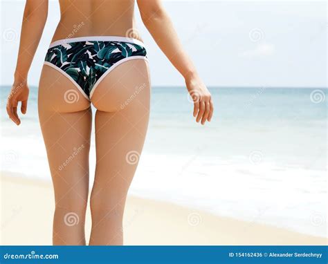 Beach Vacation Hot Beautiful Woman In Bikini Standing Of Beach Ocean My XXX Hot Girl