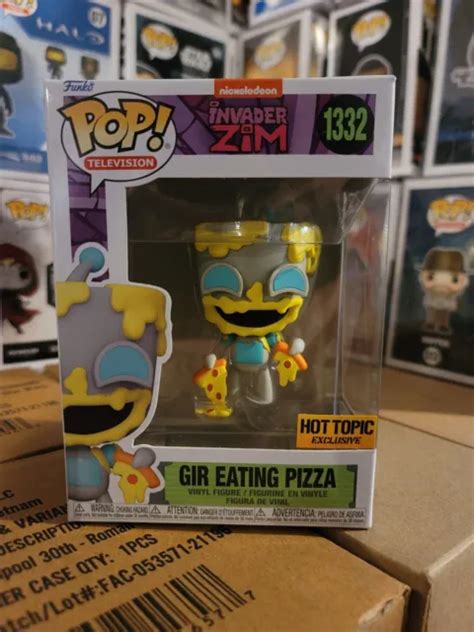 Funko Pop Nickelodeon Invader Zim Gir Eating Pizza 1332 Hot Topic Exclusive 16 89 Picclick