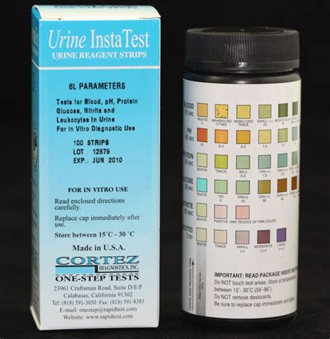 pH Protein 100 Strips URS-10T Urinalysis Reagent Strips 10 Parameters ...