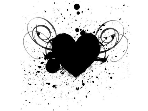 Free Download Heart Wallpaper Picture Image Photo Black And White